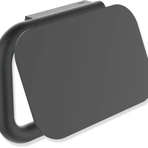 Nouveauté Porte-papier Hewi System 480 Noir mat Peint par poudrage